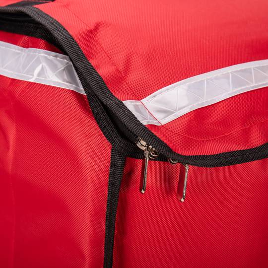 Isothermal backpack 34 x 47 x 25 cm red for cookouts and food order delivery