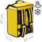 Zaino isotermico 34 x 47 x 25 cm giallo per grigliate e consegna di cibo