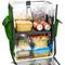 Isothermal backpack 35 x 49 x 25 cm green for cookouts and food order delivery