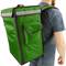 Isothermal backpack 35 x 49 x 25 cm green for cookouts and food order delivery