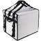 Bossa isotèrmica 44 x 39 x 34 cm blanca per menjars a l'aire lliure i lliurament de comandes de menjar amb moto o bicicleta