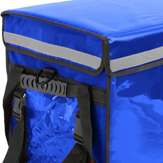 Isotherme Tasche 44 x 39 x 34 cm blau für Grillabende und Lieferung von Lebensmittelbestellungen