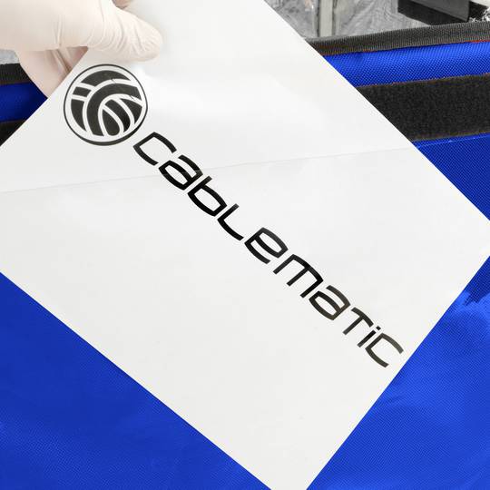 Isotherme zak 50 x 39 x 39 cm blauw voor het bezorgen van maaltijden en het bestellen van eten