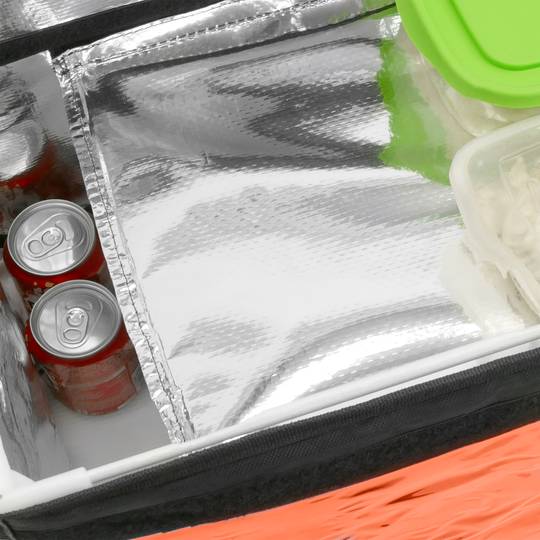 Borsa isotermica 50 x 39 x 39 cm arancione per grigliate e consegna di cibo