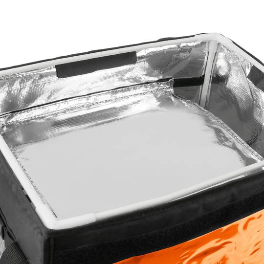 Borsa isotermica 50 x 39 x 39 cm arancione per grigliate e consegna di cibo