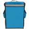 Mochila isotérmica 35 x 49 x 25 cm azul para churrascos e entrega de pedidos de comida em motocicleta ou bicicleta