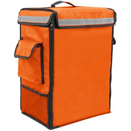 Isothermal backpack 35 x 49 x 25 cm orange for cookouts and food order delivery