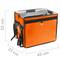 Isothermer Rucksack 45 x 35 x 33 cm orange zum Kochen und zur Lieferung von Lebensmitteln