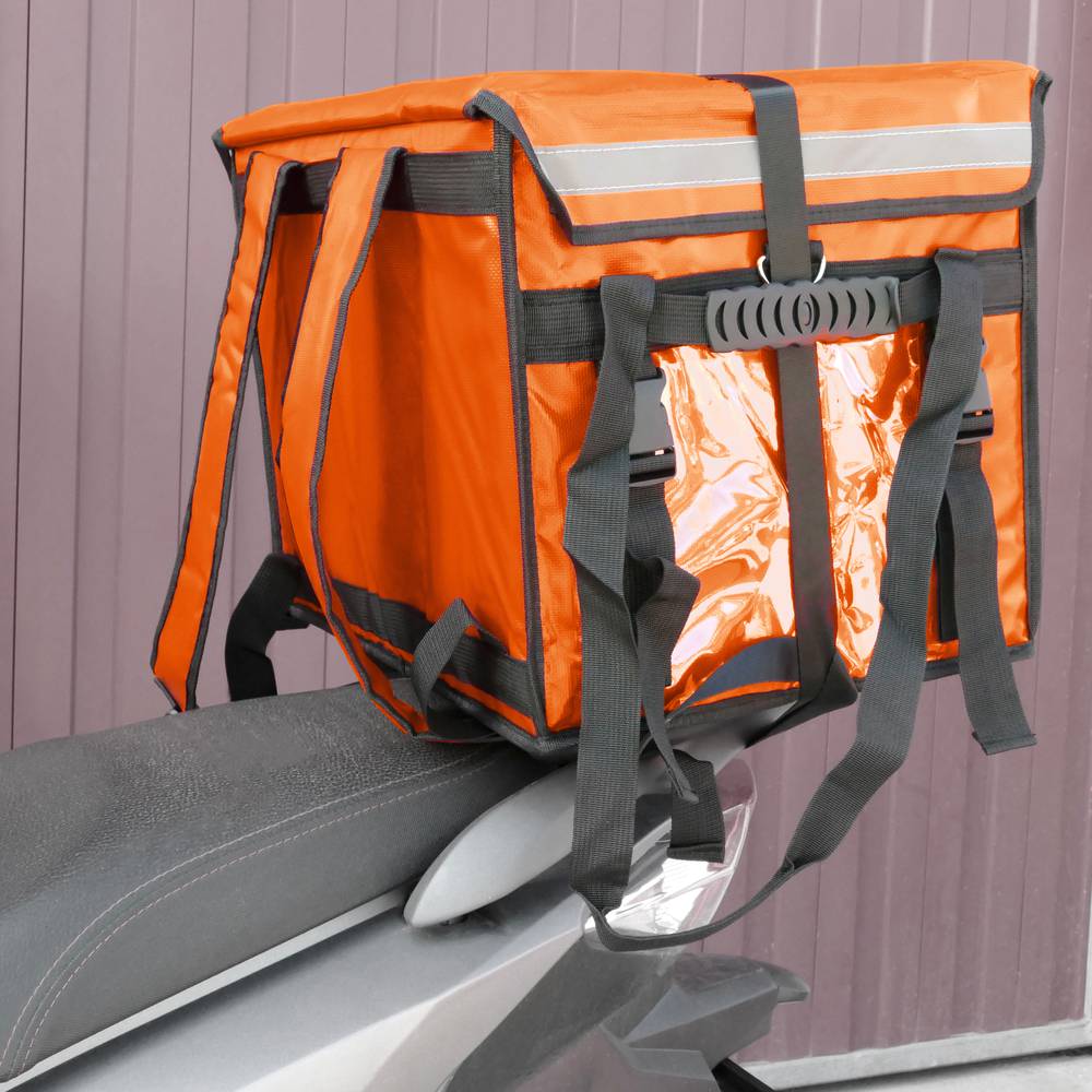 Isothermer Rucksack 45 x 35 x 33 cm orange zum Kochen und zur Lieferung von Lebensmitteln
