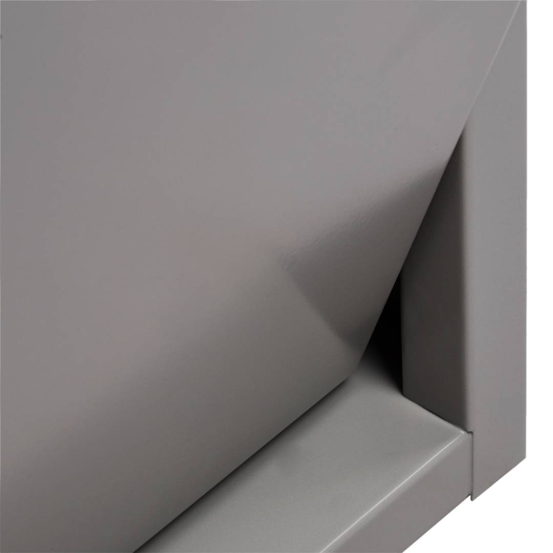 Pattumiera in metallo con 2 scomparti grigio chiaro per la raccolta  differenziata - Cablematic