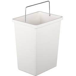 20 Liter White Plastic Recycling Bin