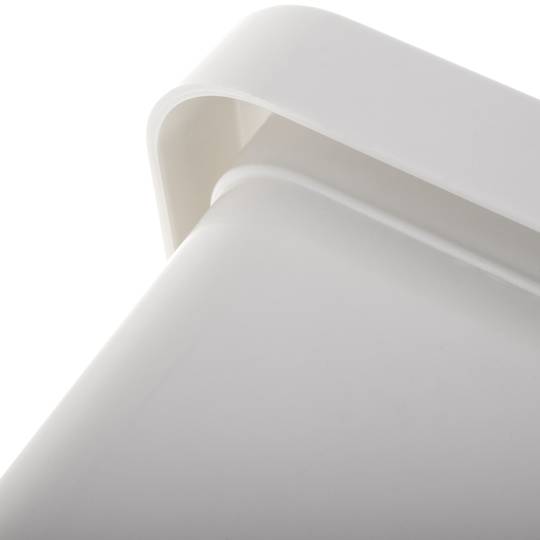 Lixeira para reciclagem de plástico branco de 20 litros