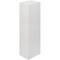 Metallic waste bin with 3 white compartments for recycling