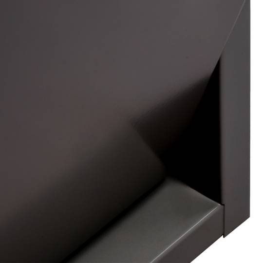 Cubo de basura metálico con 3 compartimentos negro para reciclaje