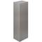 Dark gray 3-compartment metal waste bin for recycling