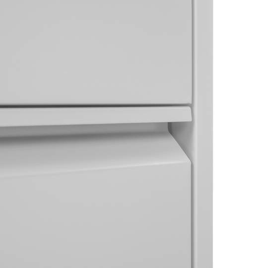 Sapateira metálica com 2 compartimentos brancos