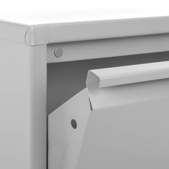 Sabater metàl·lic amb 3 compartiments blanc