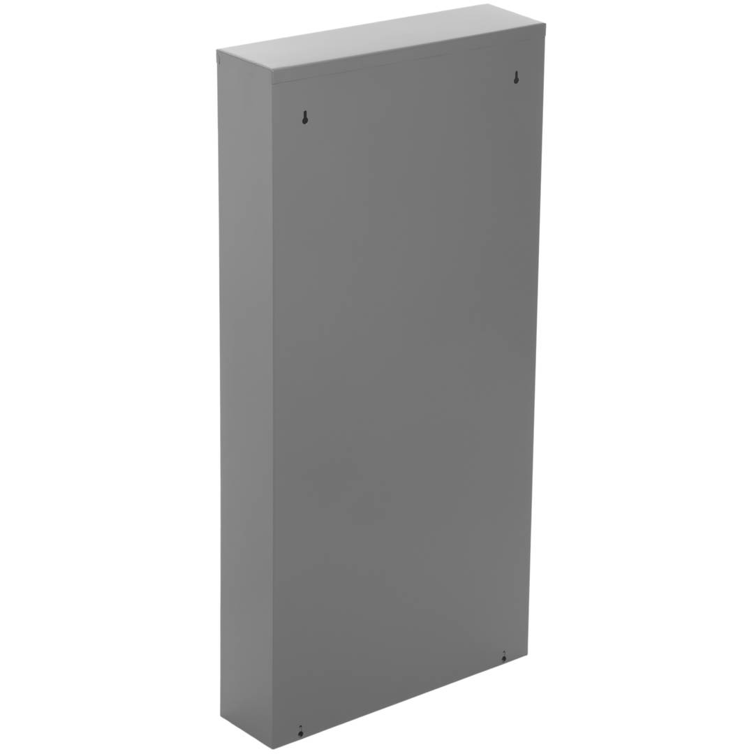 Zapatero metálico con 3 compartimentos gris oscuro