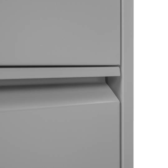 Zapatero metálico con 3 compartimentos gris oscuro