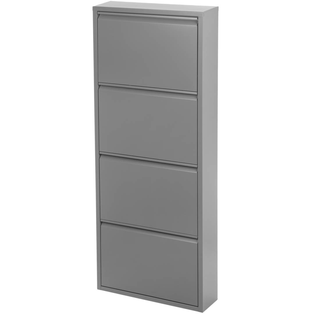 Sabater metàl·lic amb 4 compartiments gris fosc