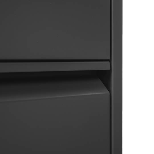 Calçado de metal com 5 compartimentos pretos