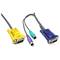 3 in 1 VGA / PS2 3 m speciale kabel (HD15M / HD15M + MD6M + MD6M)