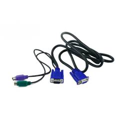 Cable especial commutador KVM VGA PS2 tipus HD15 MiniDIN 3m