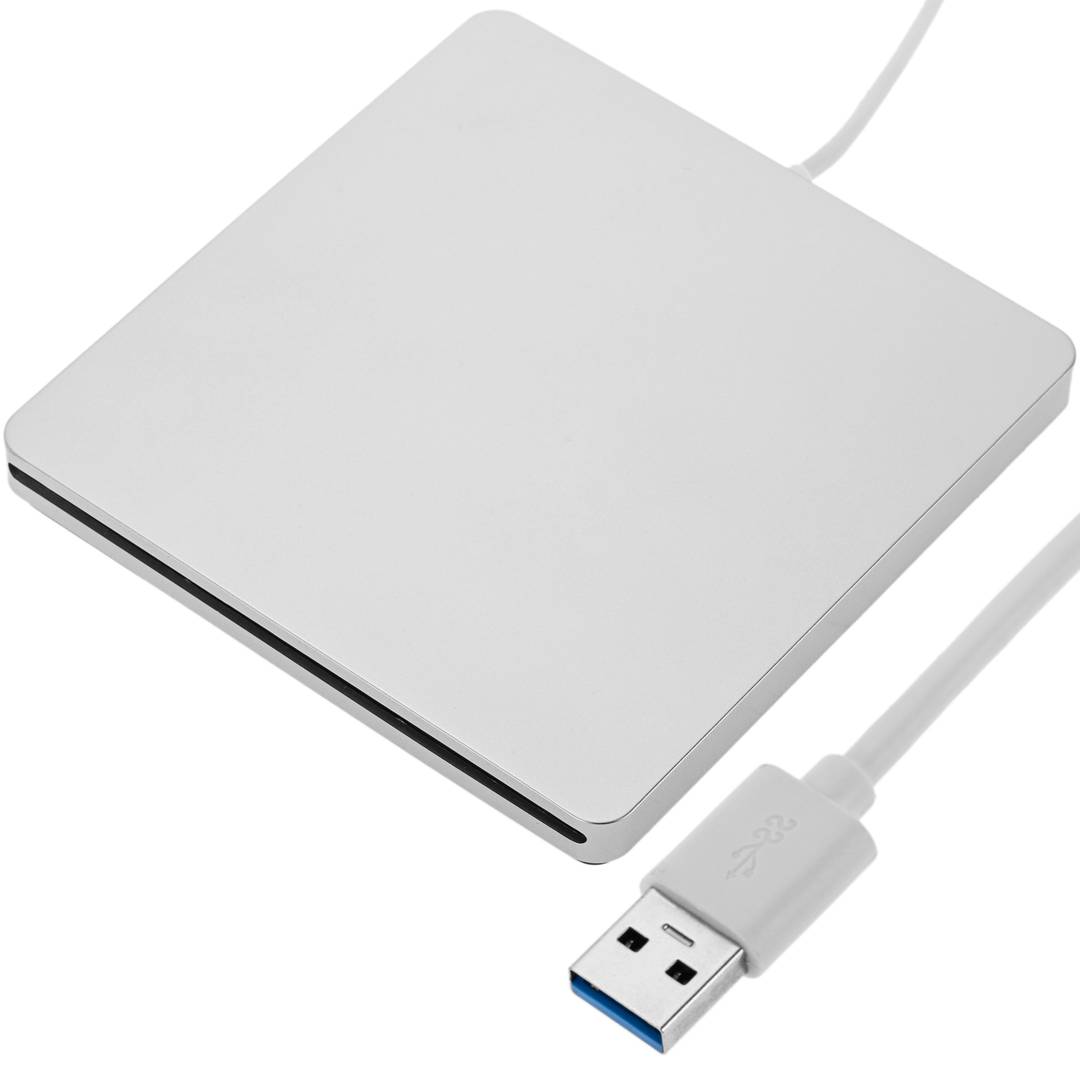 Lector Grabador de CD/DVD externo USB 3.0 con conector USB A
