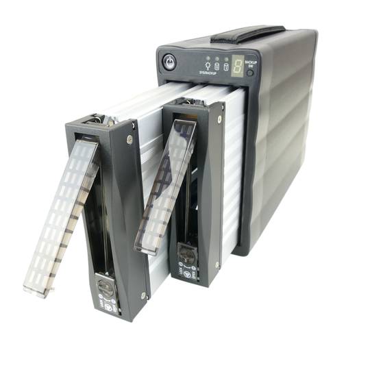 Caja Externa 3.5 2xSATA-HDD a eSATA+USB2 (RAID EXTRAIBLE)