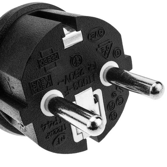 Netzkabel Elektrokabel Extender Schuko männlich zu weiblich 5 m schwarz IP44