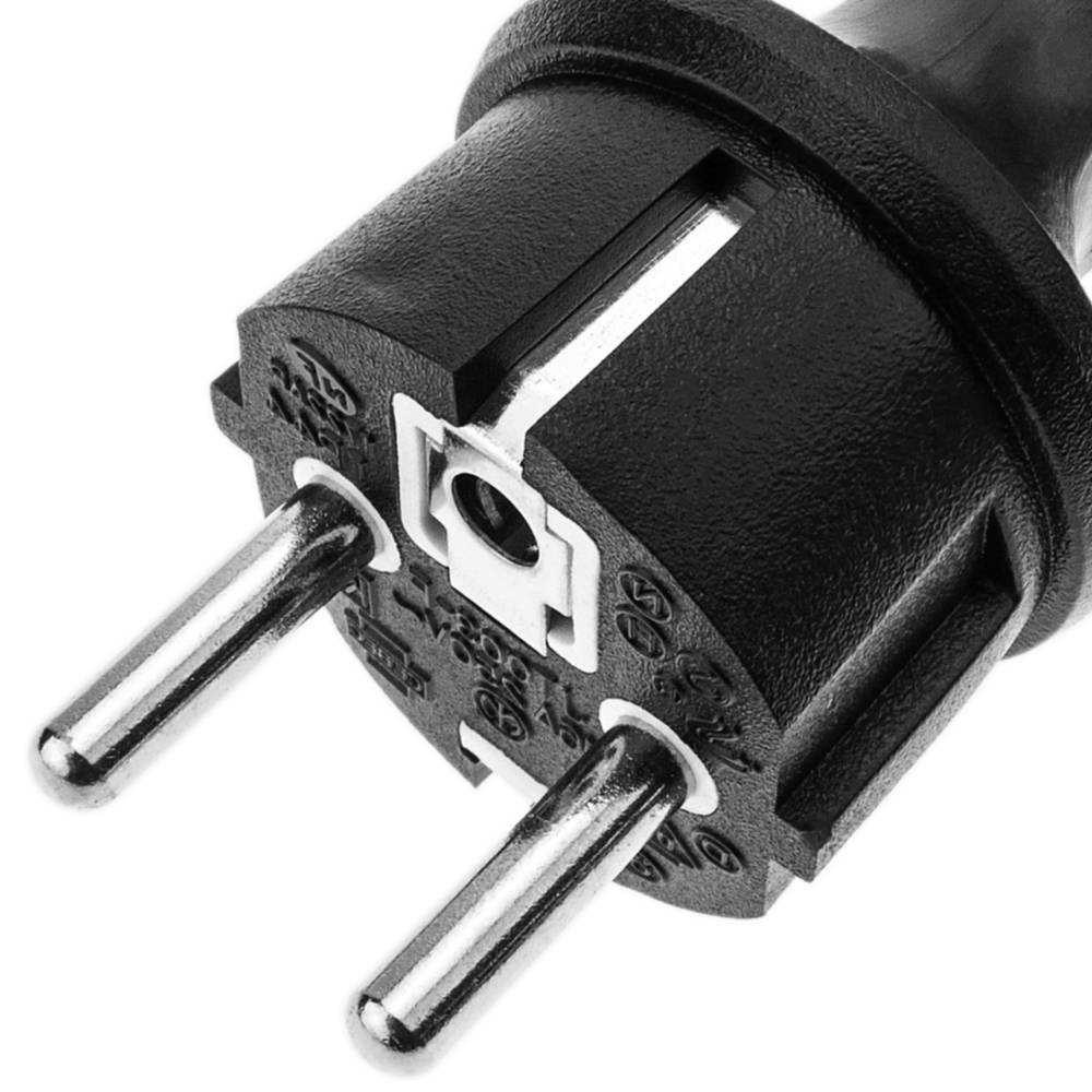 Netzkabel Elektrokabel Extender Schuko männlich zu weiblich 5 m schwarz IP44