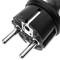 Electric cable extender schuko male to female 10 m black IP44
