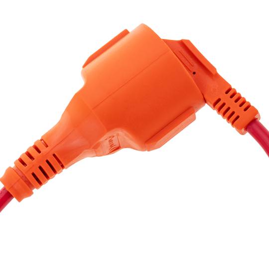 Netzkabel Elektrokabel Extender Schuko männlich zu weiblich 3 m rot