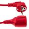 Perllongador de cable elèctric schuko mascle a femella de 15 m vermell