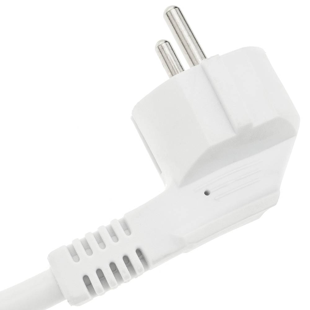 Prolunga cavo elettrico schuko maschio a femmina 2 m bianco