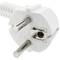 Perllongador de cable elèctric schuko mascle a femella de 5 m blanc