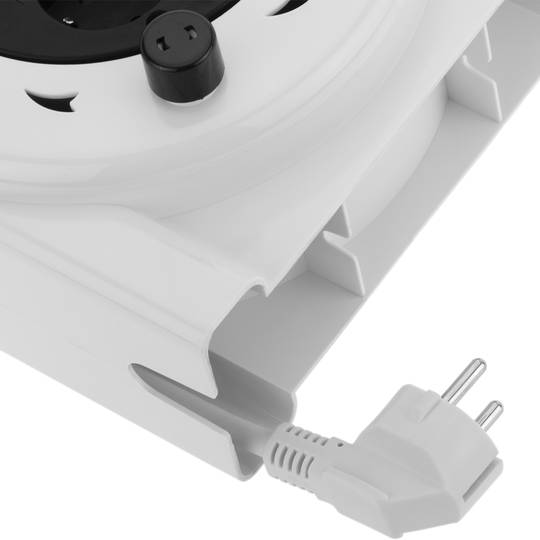 Elektrische Kabelaufwicklung von 4 Schuko von 10 m