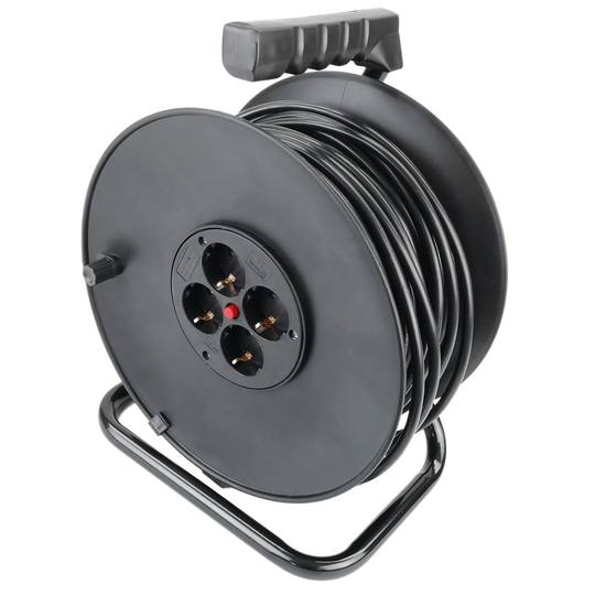 Cabo eléctrico bobinas 4 schuko de 25 m