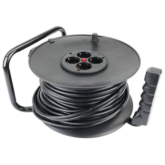 Cabo eléctrico bobinas 4 schuko de 25 m