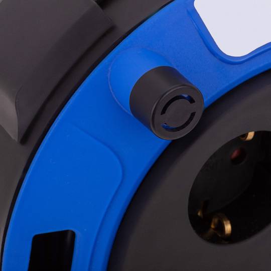 Enrouleur de câble d'extension avec protection thermique de 4 Schuko 5m