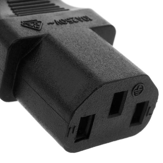 Kabel zasilający 1 m IEC-60320 C13 do C14