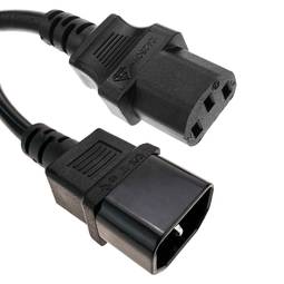 Netzkabel Stromkabel IEC-60320 C13 bis C14 1,8 m