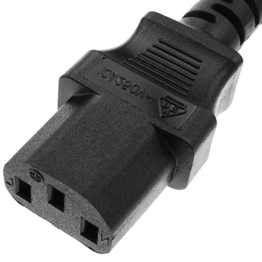 Câble d'alimentation électrique IEC-60320 C13 à C14 de 50 cm - Cablematic