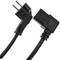 Câble d'alimentation électrique IEC-60320 C13 coudé à Schuko mâle de 1,8 m