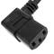 Cable de alimentación eléctrico IEC-60320 C13 acodado a schuko macho de 3 m