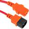 Câble d'alimentation IEC60320 C13 à C14 rouge 5m