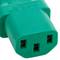 Stroomkabel IEC60320 C13 tot C14 groen 3m