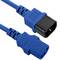 Cabo elétrico IEC60320 C13 a C14 azul 3m