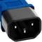 Cabo elétrico IEC60320 C13 a C14 azul 3m