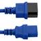 Cabo elétrico IEC60320 C13 a C14 azul 3m